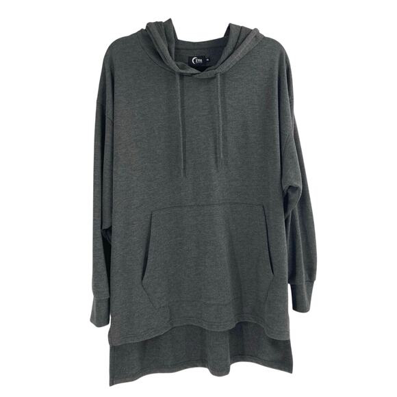 Zyia Active Tops - Zyia active Gray Pocket Long Soft Viscose Hoodie Lounge Women’s XL Comfy